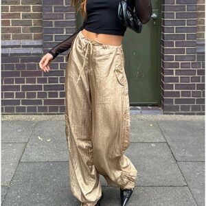 Motel Rocks Chute Trouser Gold